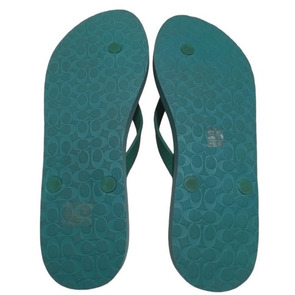 Coach Amel Polka Dot Flip Flops SZ 10 - Picture 4 of 4